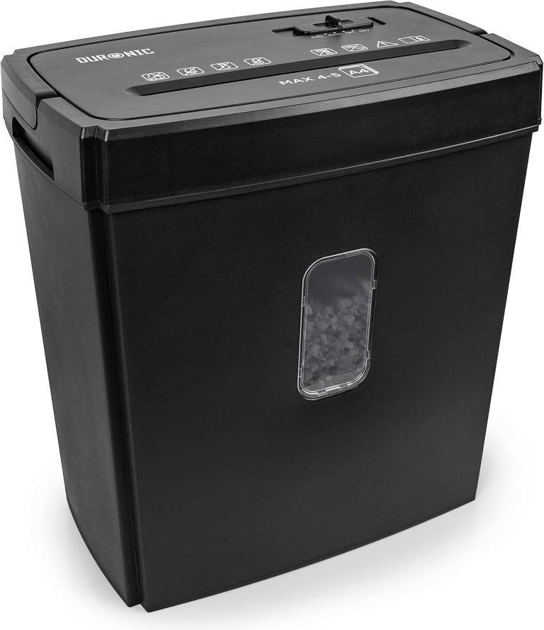 Duronic PS657 - destructeur de document coupe croisée 5 feuilles